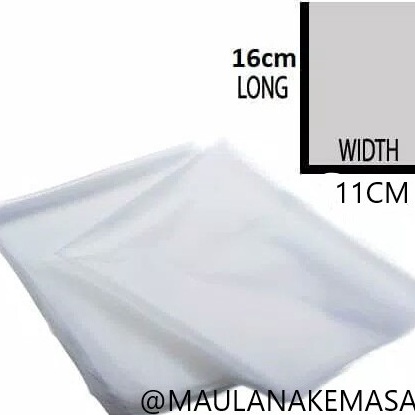 

KF7 Plastik vakum vacuum bag 11x16 cm 1 lembar 75 micron berkualitas promo tebal 8 mikron