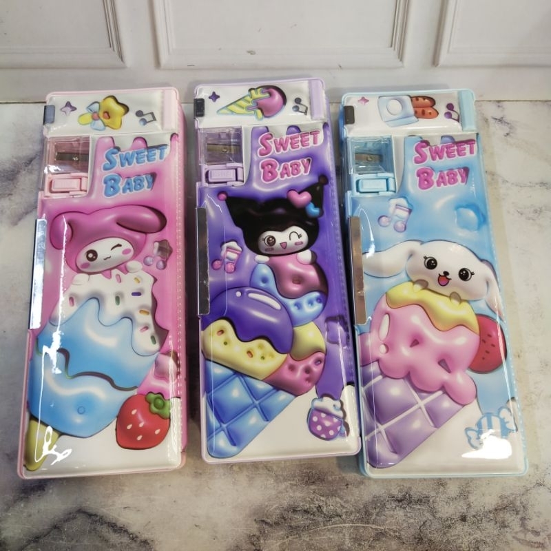

Kotak Pensil Magnet 3D Kode 533-17 Kotak Pensil Kuromi, Chinamonroll, my melody magnet