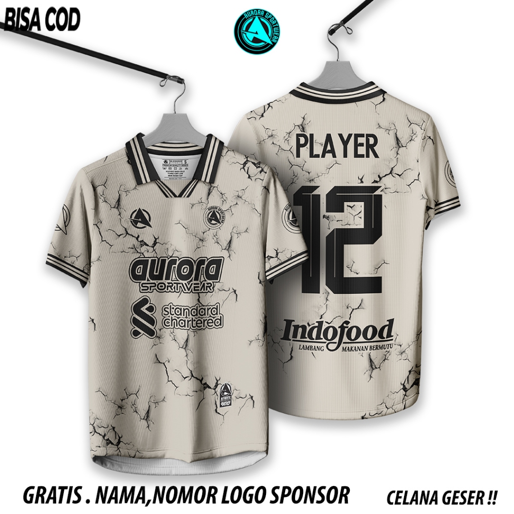 Baju Jersey futsal bola retro custom printing custom (bisa satuan)