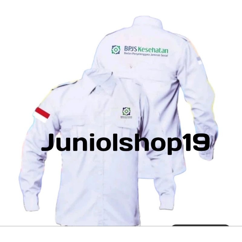KEMEJA BPJS KESEHATAN/SERAGAM KESEHATAN/KEMEJA BPJS KESEHATAN FULL BORDIR/KEMEJA COSTUM BORDIR