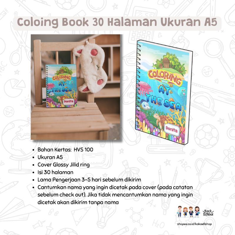 

Buku Mewarnai Anak A5 Jilid Ring Isi 30 Halaman