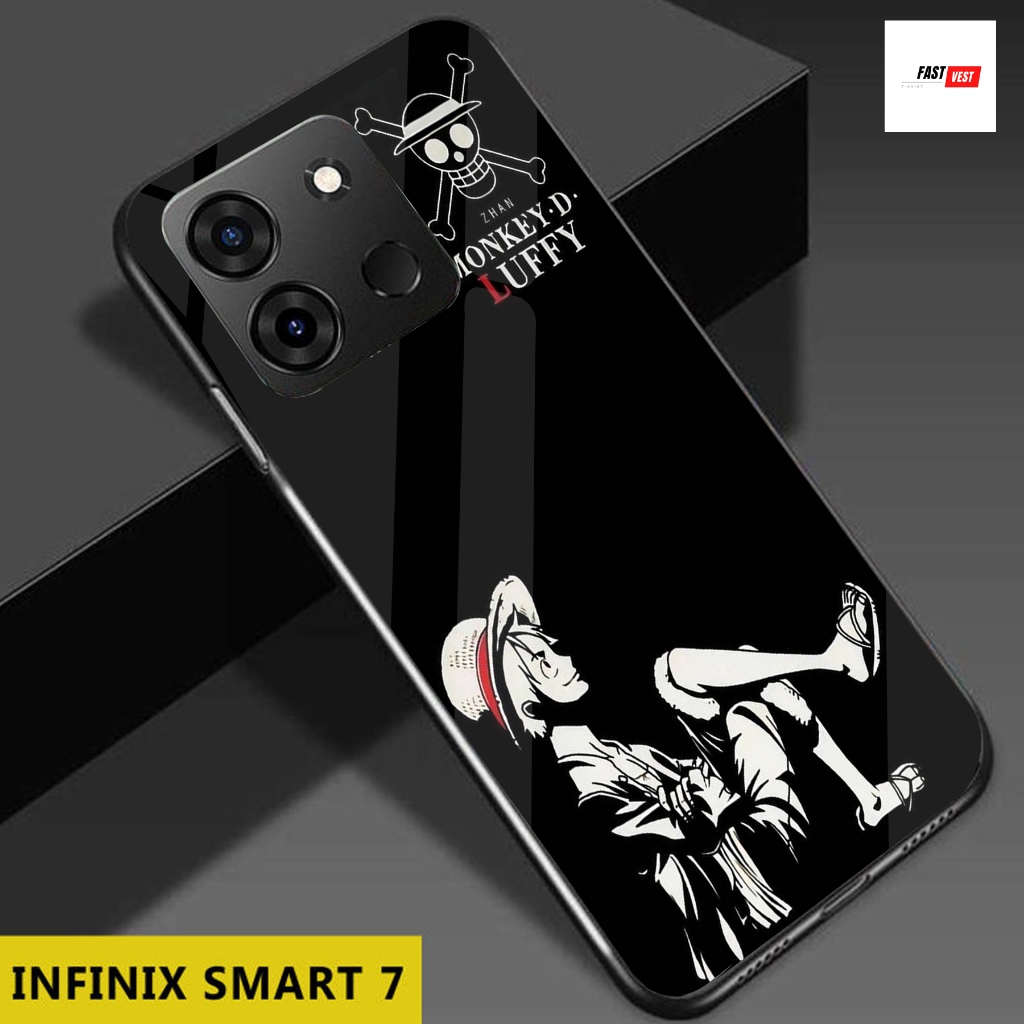 FV54 Softcase Glass Kaca Infinix Smart 7 2024 Terbaru Casing Handphone - Pelindung Handphone - Akses