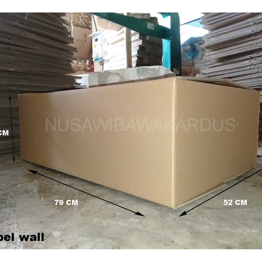 

Terbaru kardus box packing polos Double Wall 79x52x26cm murah kotak karton