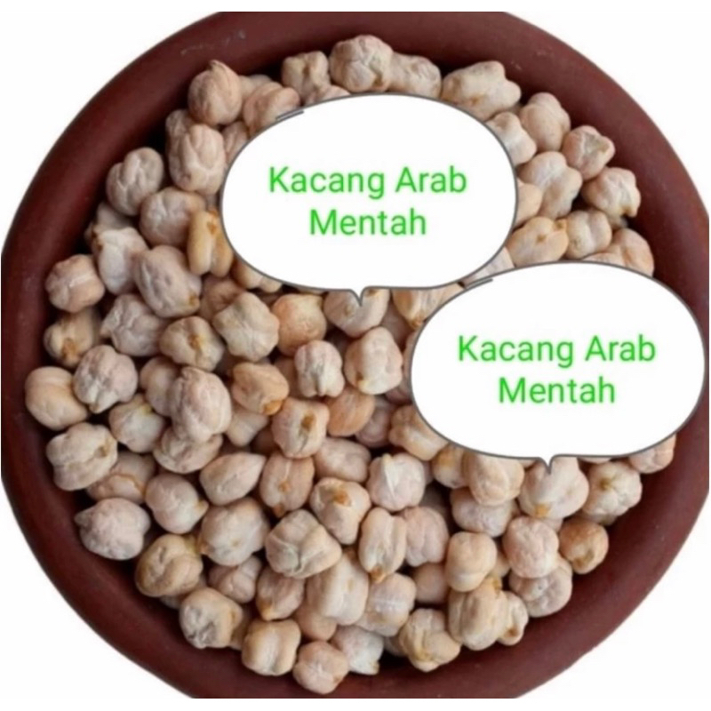 

Natural raw chickpea.white chole Kacang Arab Mentah.Garbanzo 500gram