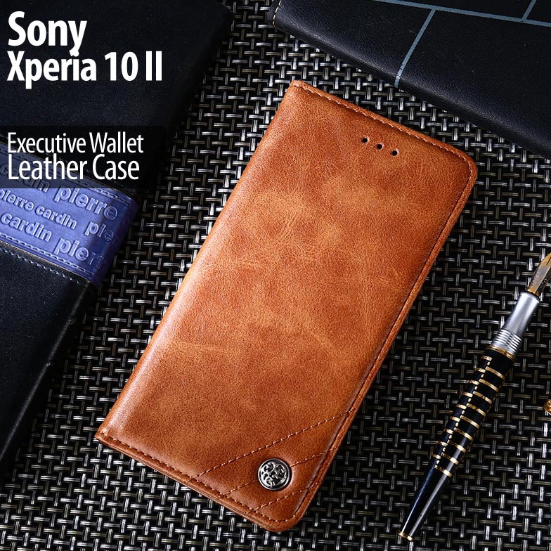 PROMO TERGILA Sony Xperia 1 II  Executive Wallet Leather Flip Case
