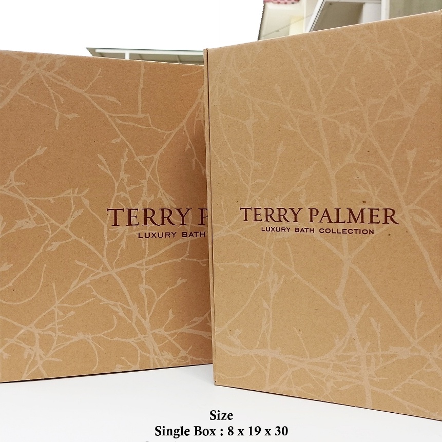

Premium Terry Palmer Carton Box Packaging Handuk Single dan Couple Box Handuk Kotak Hampers Gift Box