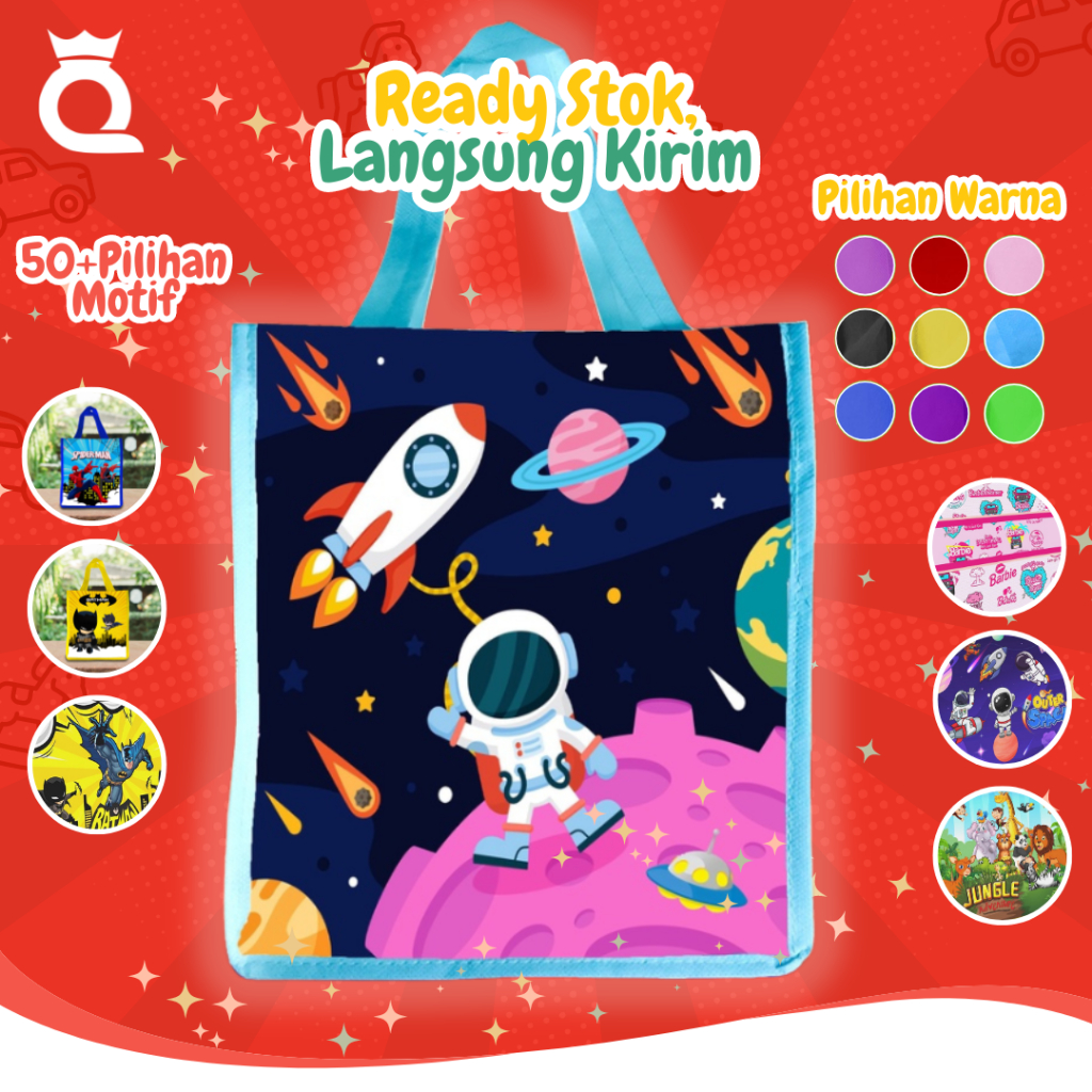 

Tas Souvenir Goodie Bag Bingkisan Snack Ulang Tahun Ultah Anak Laki Laki Perempuan Unik Lucu Potrait P2