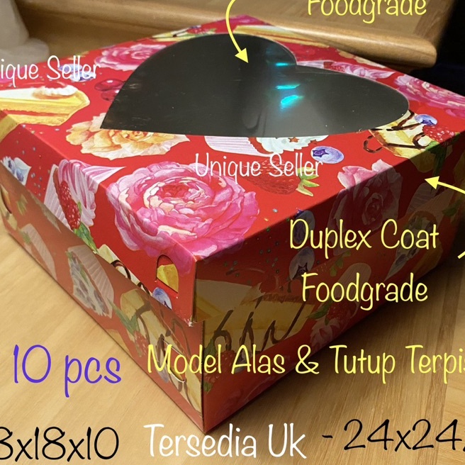 

KP8 Isi1 Dus Kue Tart TUTUP HATI 18x18x1 2x2x1 22x22x1 24x24x1 26x26x12 Dus Box Kotak Lamaran Tutup Hati Uk 18 2 22 24 26 cm Dus Box Kotak Hampers 18x18 2x2 22x22 24x24 26x26 x 12 cm Dus Box Merah Tutup Hati Uk 18 2 22 24 26
