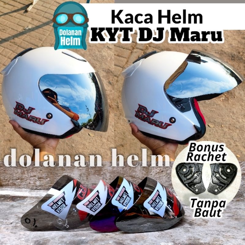 Kaca Helm KYT DJ MARU Free Rachet / Visor Helm KYT DJ MARU