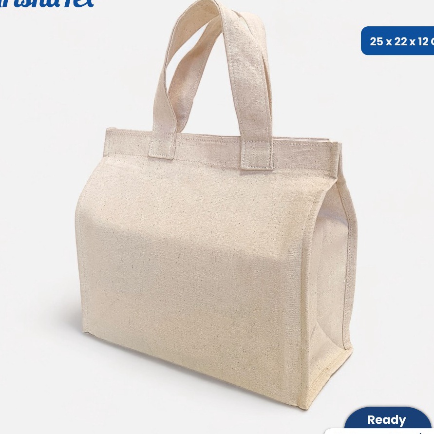 

Terbatas Tas Hampers Jinjing Kanvas Natural Medium Tas Bekal Lunch Bag Hamper
