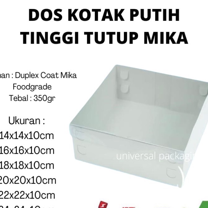 

Bonus 1 PCS Dus DUPLEX KOTAK PUTIH TUTUP MIKA Tinggi 1 cm Box Dos Kemasan Pudding Spiku