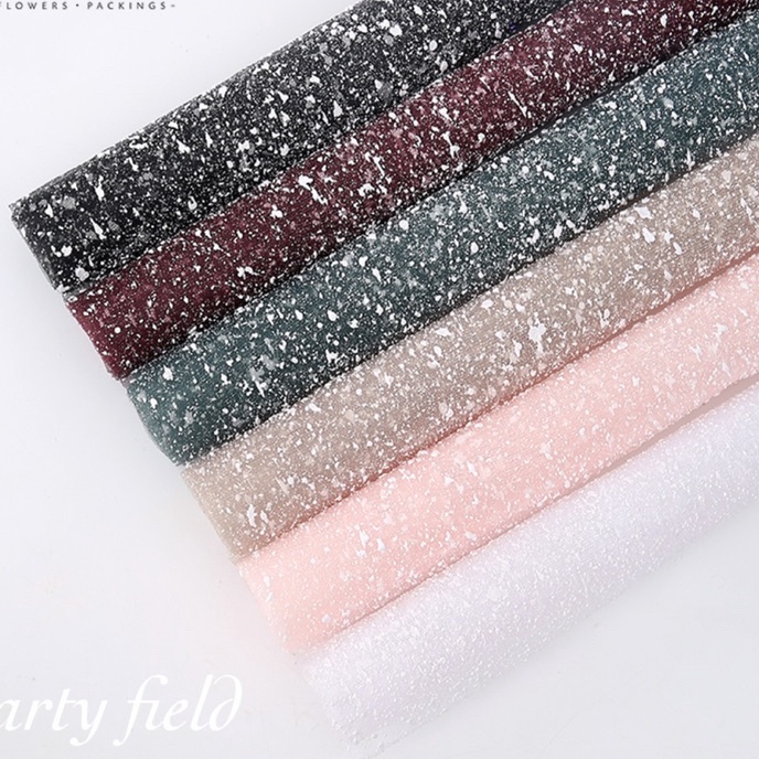 

HJ6 1LEMBAR TXT Flower bouquet wrapping snowy kain buket bunga kertas buket bunga