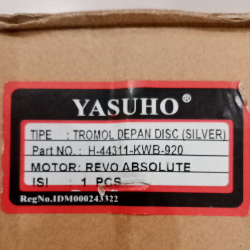 Tromol Roda Depan Revo Absolute