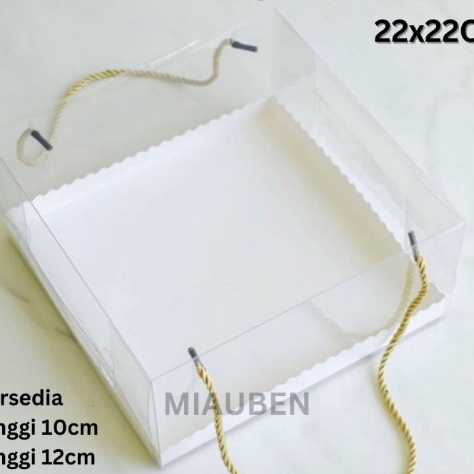 

KI3 Box mika 22x22cm box transparan kotak transparan