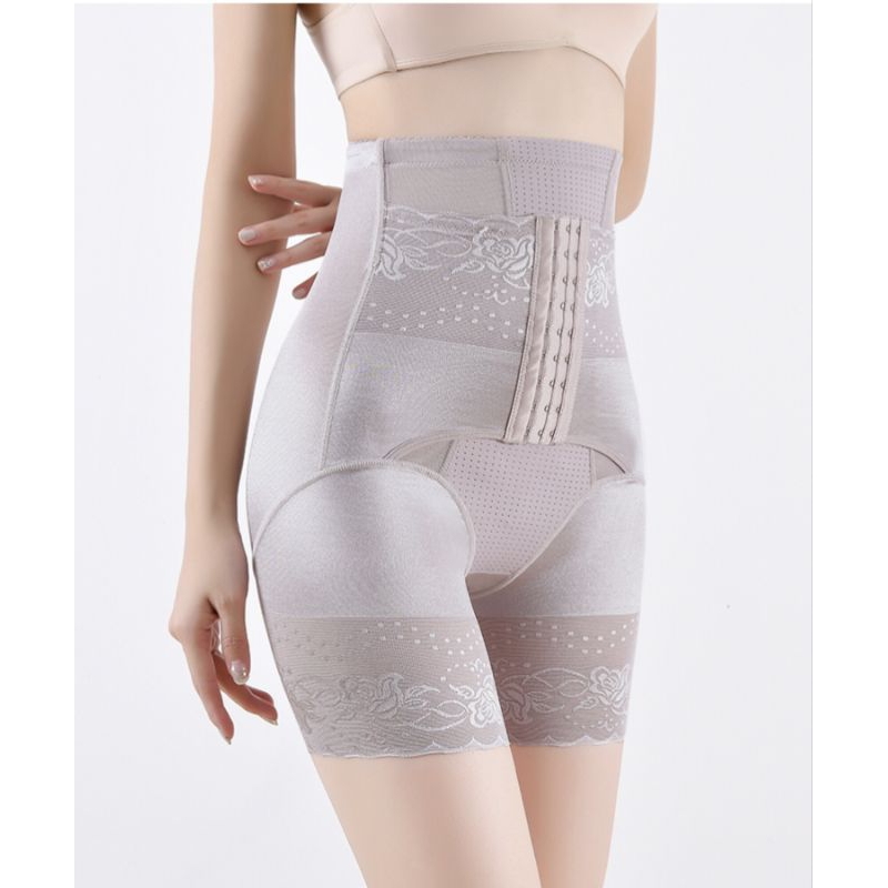Celana Dalam Shapewear High Waist Model Boyshort Renda Elegant/High Waist Lace Tummy Control Boyshor