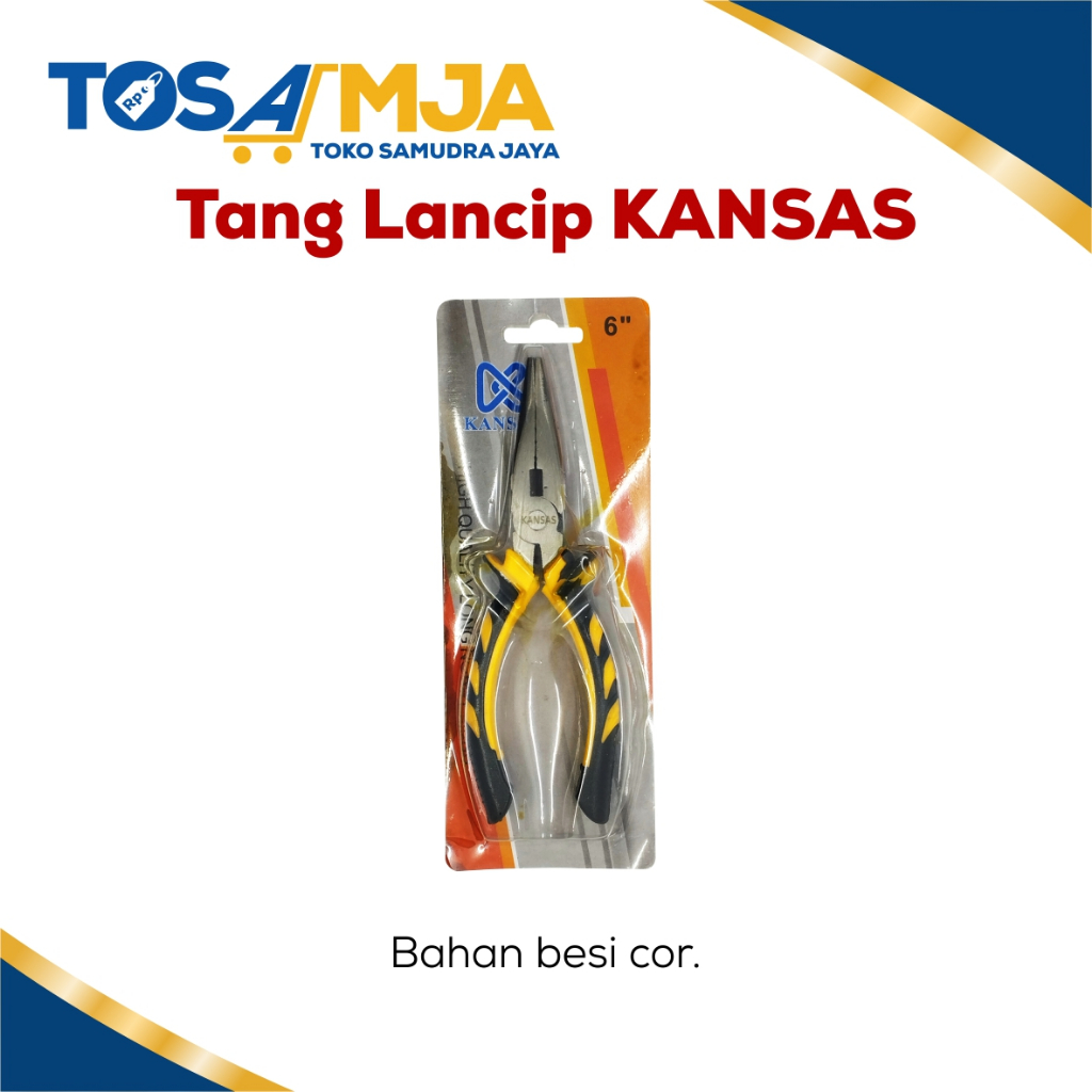 Tang Lancip 6 inch / tang cucut / tang lancip besi / tang serbaguna tipe lancip kansas