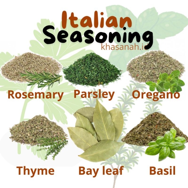 

(100gr&250gr) Italian Seasoning Parsley Rosemary Basil Oregano Thyme Bay leaf