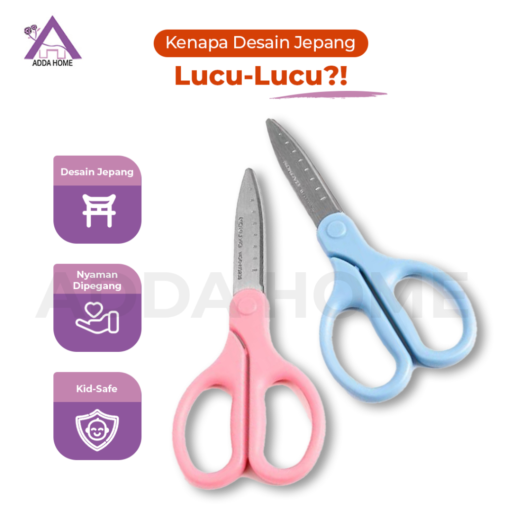 

Gunting Anak Aesthetic Stainless Steel Atk Praktis Tebal Desain Jepang Kid Safe