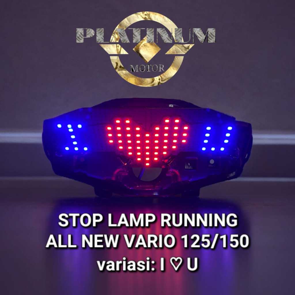 STOPLAMP RUNNING VARIO 125 NEW / 150 NEW 2018-2023 MODEL I LOVE U