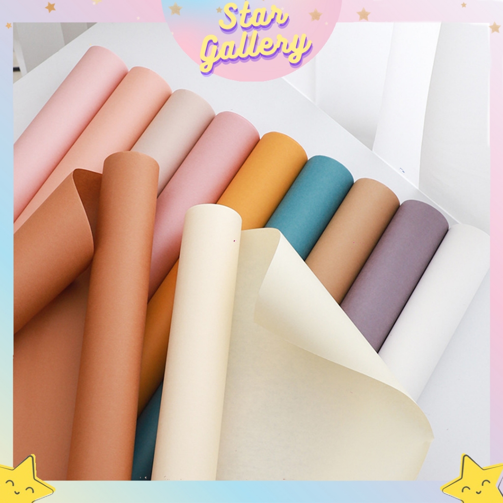 

Kertas Buket Bunga Roll Solid Color Flower Wrapping Paper Solid Roll Florist KB6297