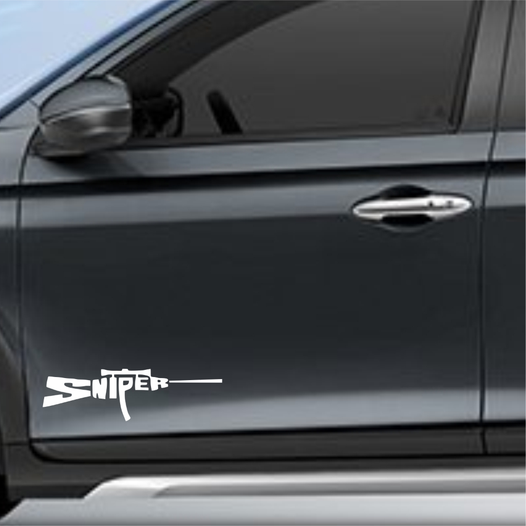 CUTTING STICKER MOBIL SNIPER STIKER PINTU MOBIL BERKUALITAS