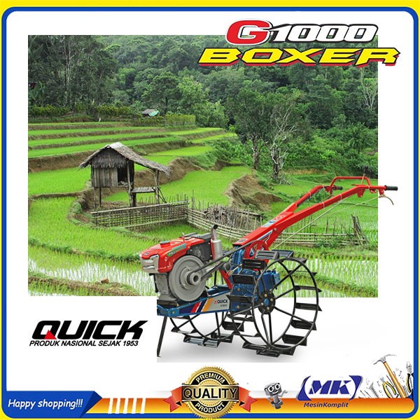 Quick G1000 Boxer Traktor Sawah Lahan Basah Kering