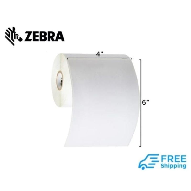 

Zebra Label Paper 4"x6" Thermal Transfer 44mm core (02T102152300K)