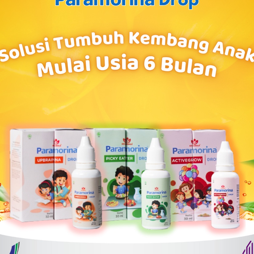 HJ6 Paramorina Drop Tetes Vitamin Anak Penambah Nafsu Makan Solusi Terlambat Bicara Jalan