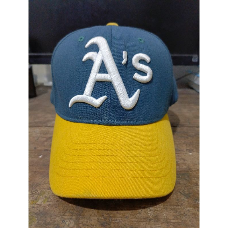 Topi second original import ori MLB baseball logo as Oakland Athletics Topi Bekas