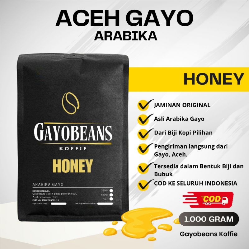 

KOPI GAYO HONEY ARABIKA GAYO ACEH KOPI MADU GAYOBEANS KOFFIE HONEY 1Kg
