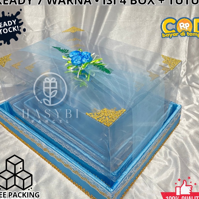 

Langka Box Mika Seserahan Parcel Satu Set Isi 4 Kotak Hantaran Premium Ukuran S M L XL Full Hiasan Murah