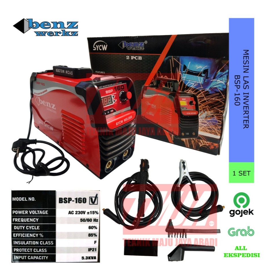 BENZ Mesin Las Inverter / Travo Las Double PCB 160A BSP-160