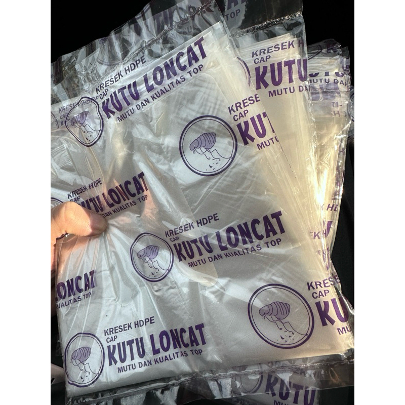 kresek packing bening ukuran 15 kutu loncat