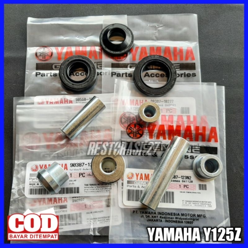 Satu Set Seal Dan Bosh Roda Yamaha Y125Z Bosh Collar Tromol Depan Belakang Yamaha Y125Z Bosh Nap Gea
