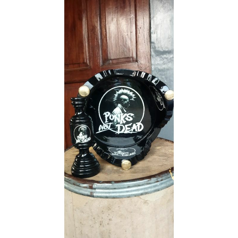 Tebok Helopet Pleci full motif+kaki kuningan