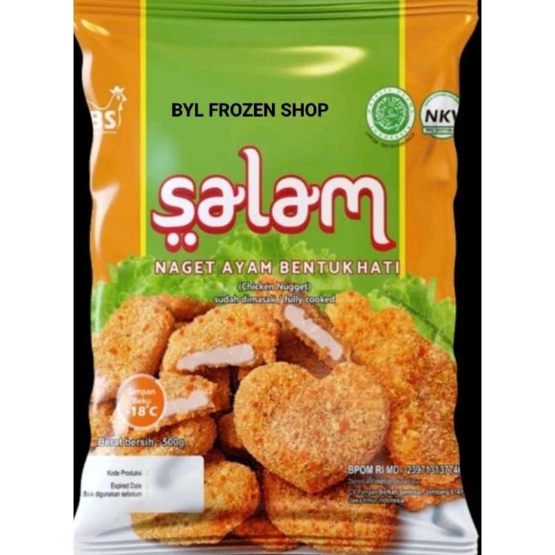 

Nugget salam bentuk hati 500g