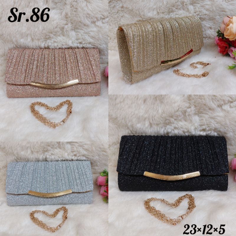 SERRI CLUTCH GLITTER TAS PESTA WANITA#86