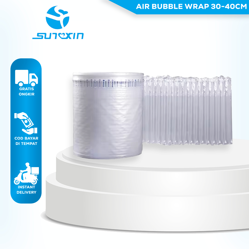 

SUNXIN Air Bubble Wrap 30-40cm Panjang 5 Meter R03/R04 / Air Bag Cushion / Inflatable Bubble Wrap Packaging