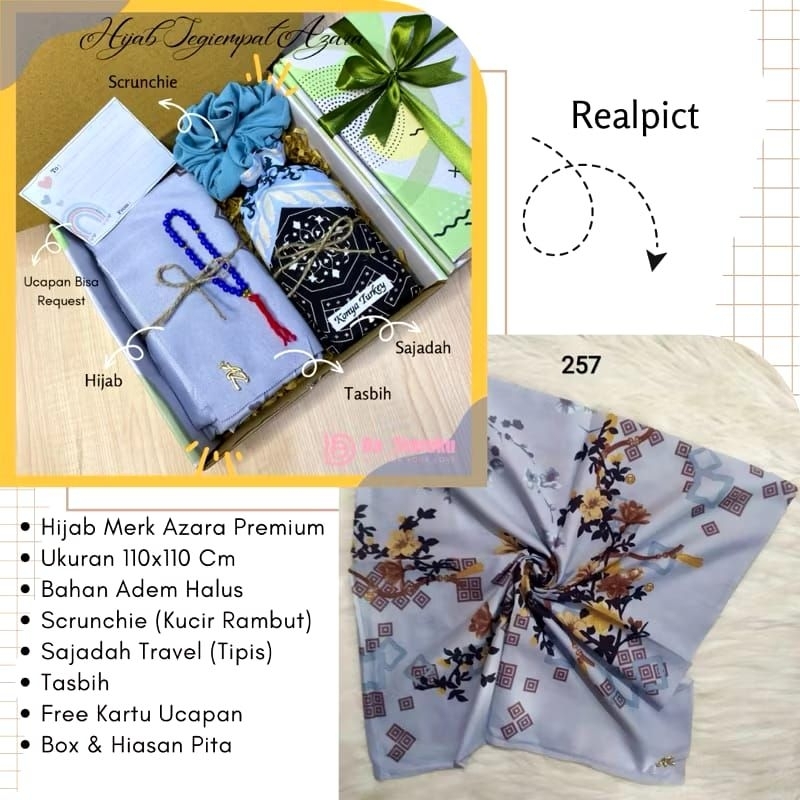 

GIFT BOX HIJAB SEGIEMPAT DAN SAJADAH TRAVEL KADO CEWEK ULANGTAHUN IDUL FITRI