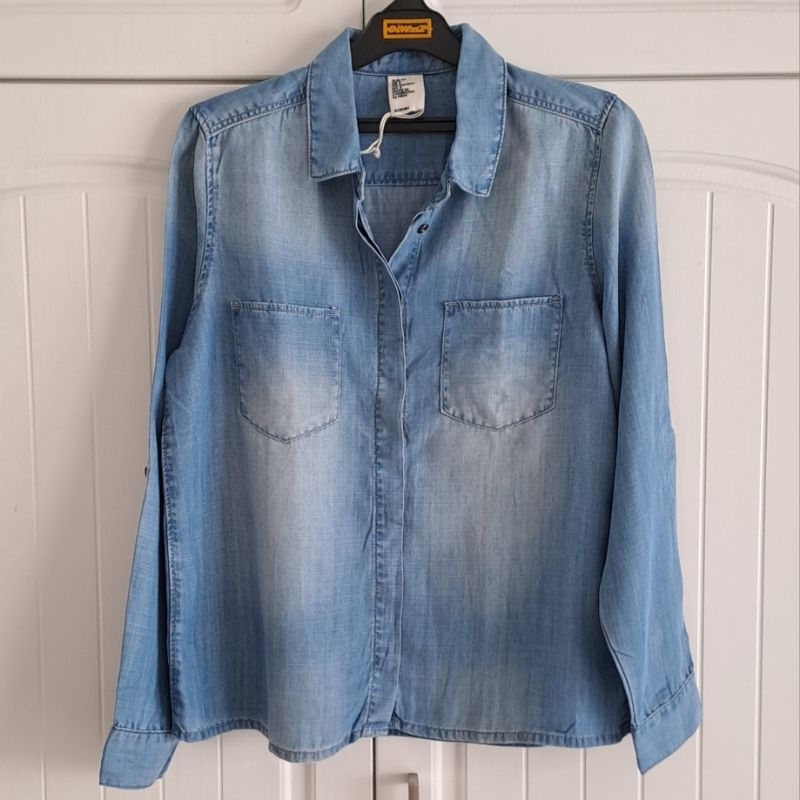 Kemeja Wanita H&M Denim Ori Preloved