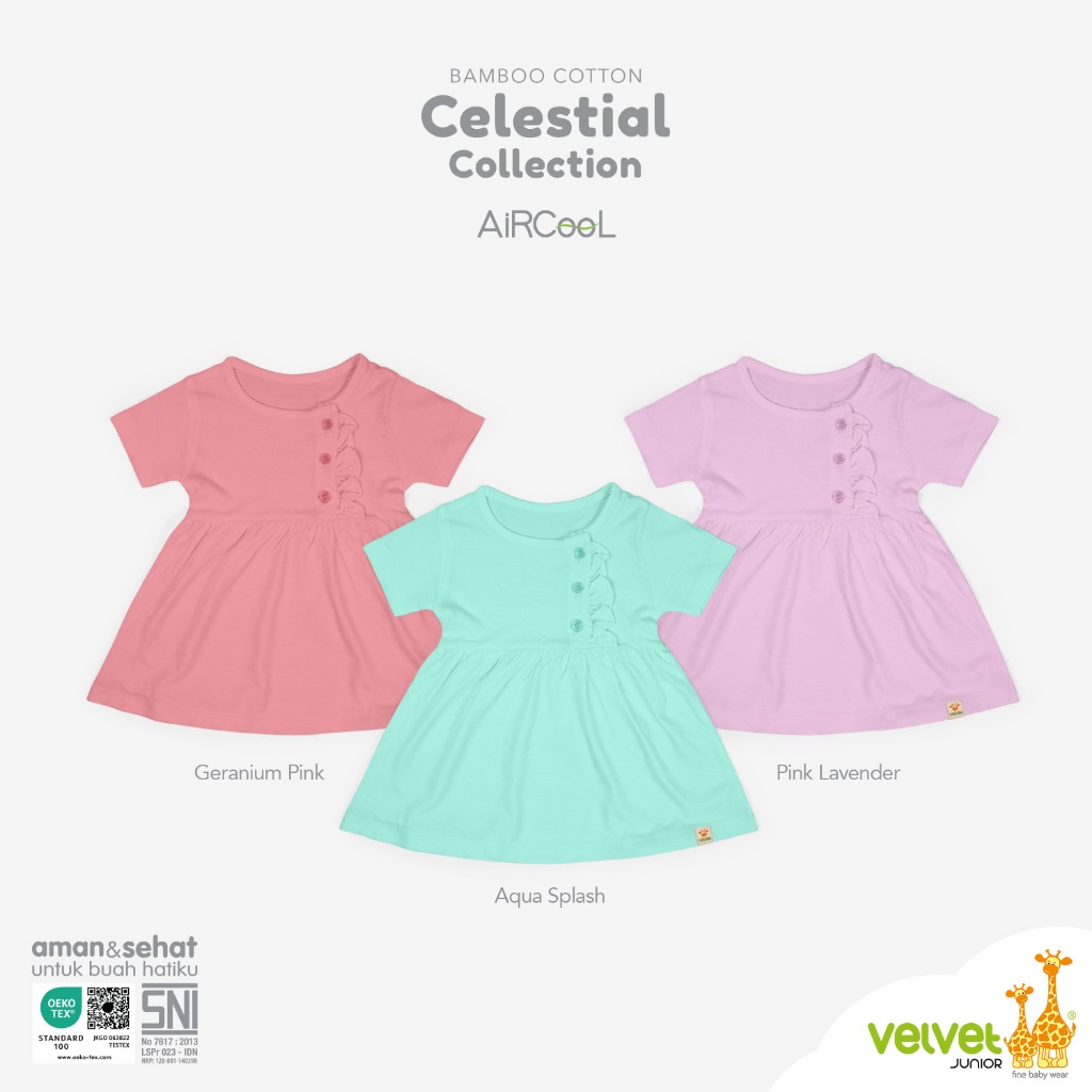Velvet Junior Celestial Dress - Dress Anak Aria - Celestial 8