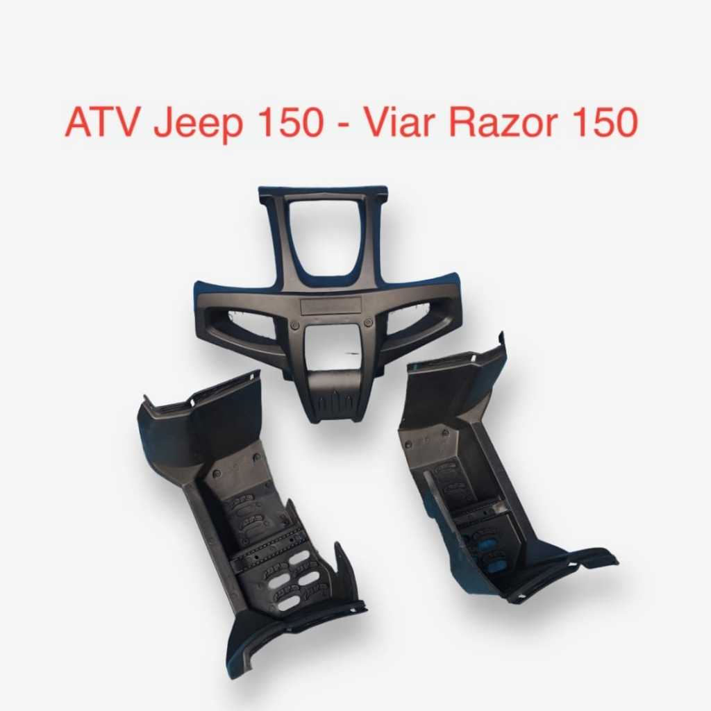Plastik Side Step / Pijakan Kaki & Bumper Depan ATV Jeep 150 cc - ATV Viar Razor 150 - Dazzle 150