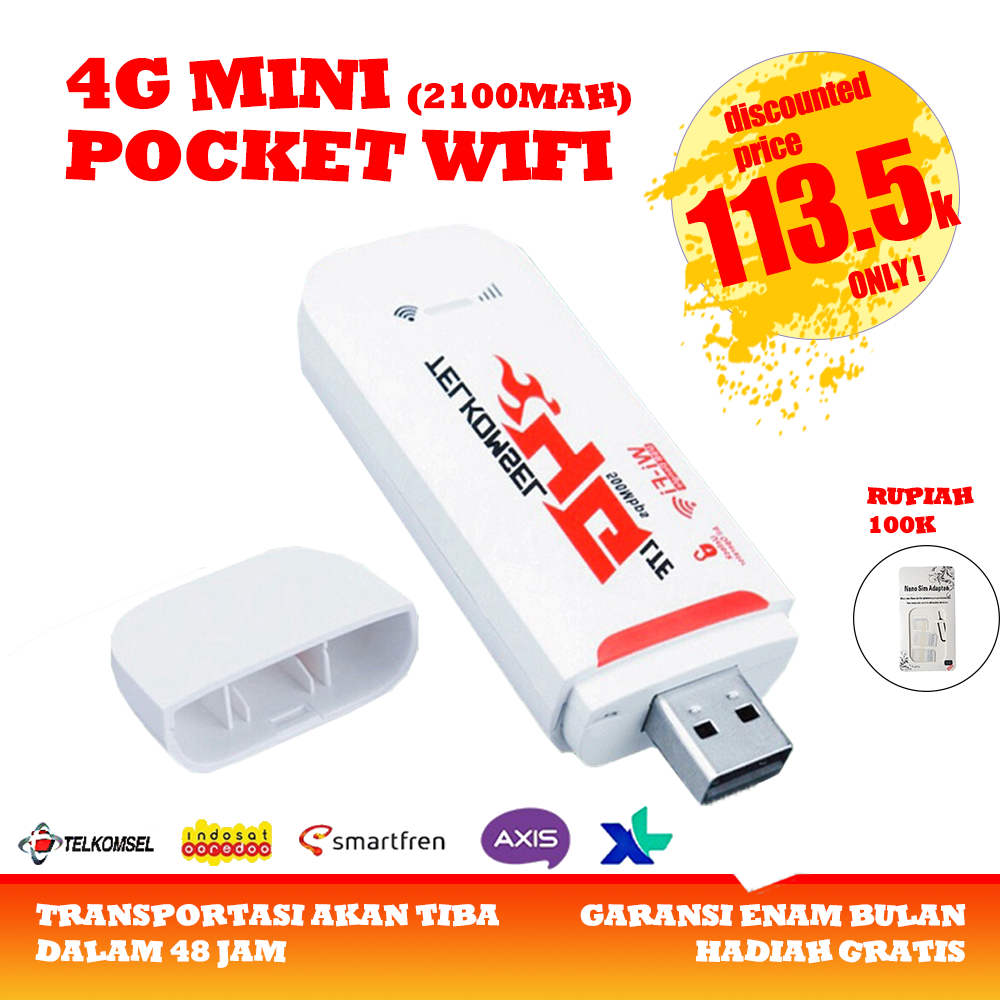 [Ready Stock] H760-5 4G Modem WIFI USB 4g All Operator LTE Modem 500Mbps Modem Mifi COD  Support 10 