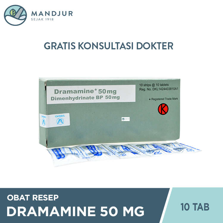 DRAMAMINE 1 STRIP @ 10 TABLET