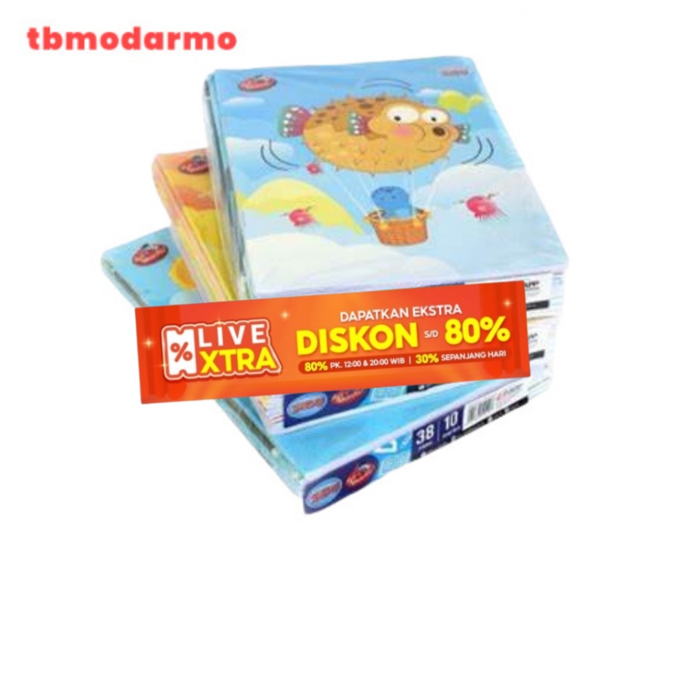 

TBMO BUKU TULIS SIDU EB 38 LBR BUKU TULIS SINAR DUNIA 38 LEMBAR 1 PACK ISI 1pcs KODE N1I1