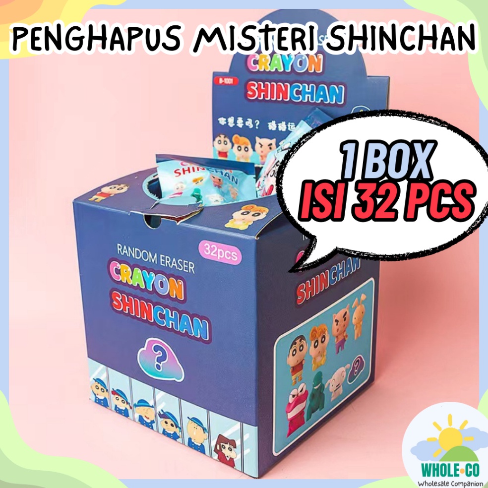 

1 BOX ISI 32 PCS Penghapus Misteri Paket Shinchan Premium Karakter Crayon Manga Kartun Minggu Pagi Lucu Unik Imut Termurah Grosir Cod B11 KODE P3K9