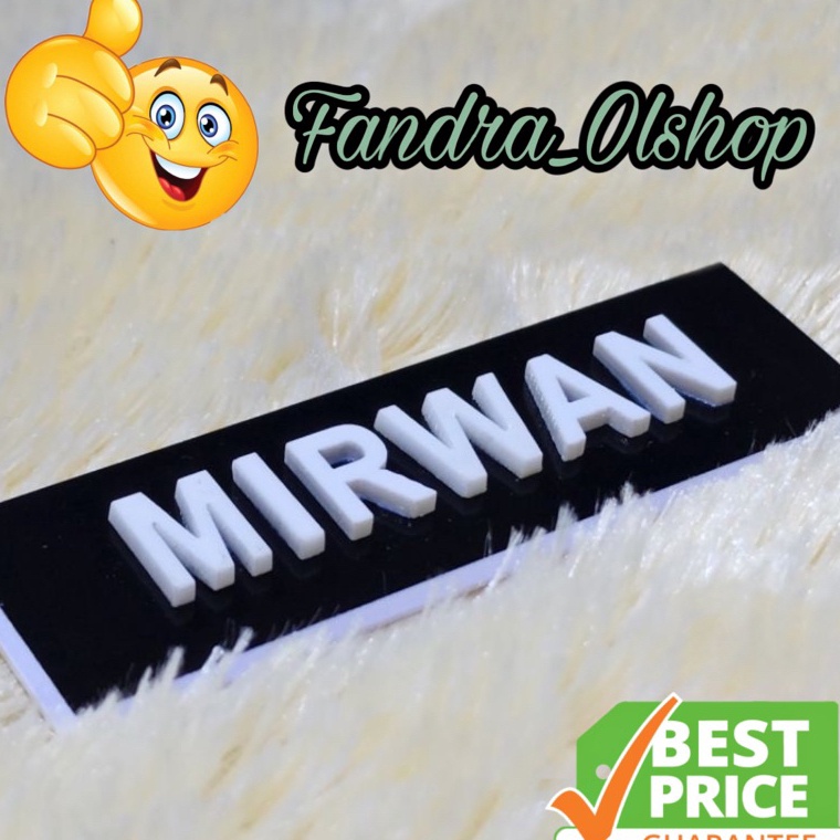 

Papan Nama Timbul 3D Name Tag Timbul 3D Akrilik Dove MAX 1 HURUF Kualitas Terbaik KODE E7T9