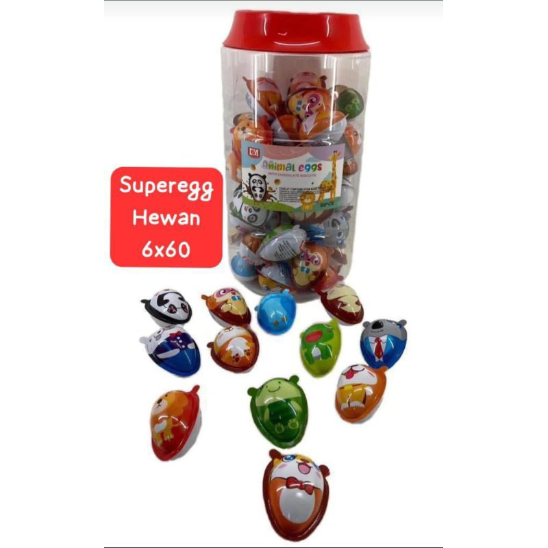 

DSM COKLAT ANIMALS EGG TOPLES ISI 60