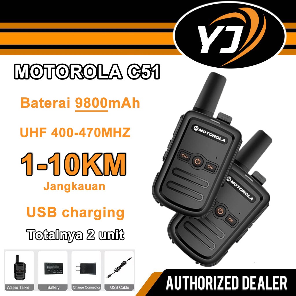 HT MOTOROLA UHF 400-470MHZ Radio dua arah 9800mAh siaga 7 hari Jarak jauh 10KM Handy Talky Walky wal