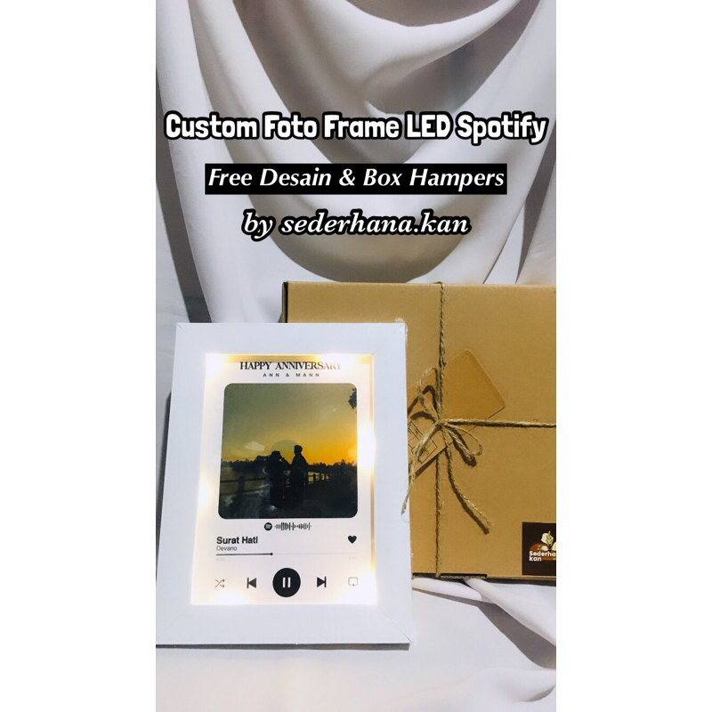 

(NEWW) FIGURA LED Custom Foto Spotify Frame (Figura) Aesthetic by sederhana.kan